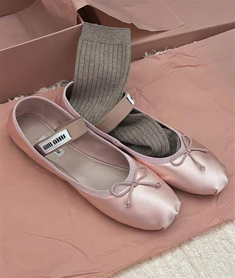 ballet shoes miu miu|Miu Miu Ballet Flats .